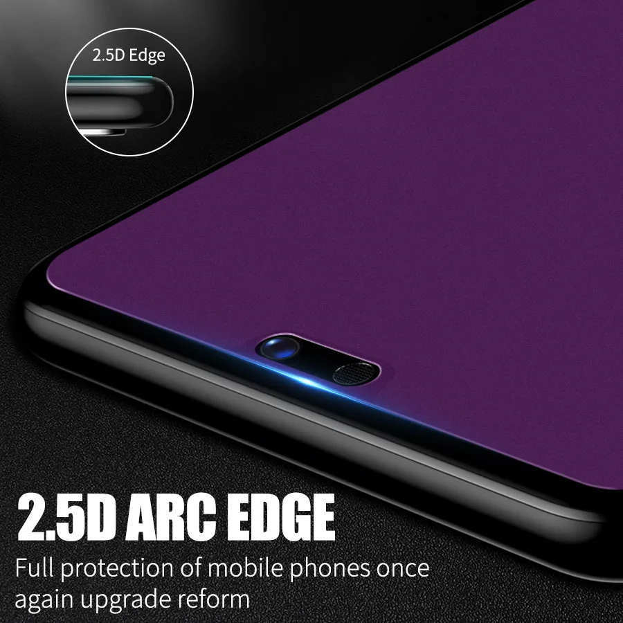 Матовое закаленное стекло с защитой от синего света для Huawei Honor 20 Pro 9X 8X View P20