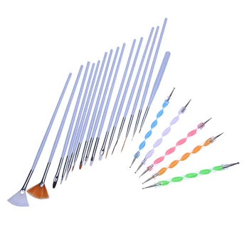 

20pcs Nail Art Design Set Dotting Painting Polish Brush Pen Tools
