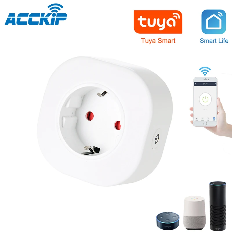 

ACCKIP 10/16A Universal EU(Europe) Converter Adapter 250V AC Travel Charger Wall Power Plug Socket For Russia Smart Home Tool