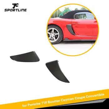 

100% Carbon Side Vents Side Air Intakes Vents Fit For Porsche 718 Boxster Cayman 2016 - 2018 Real Carbon Fiber