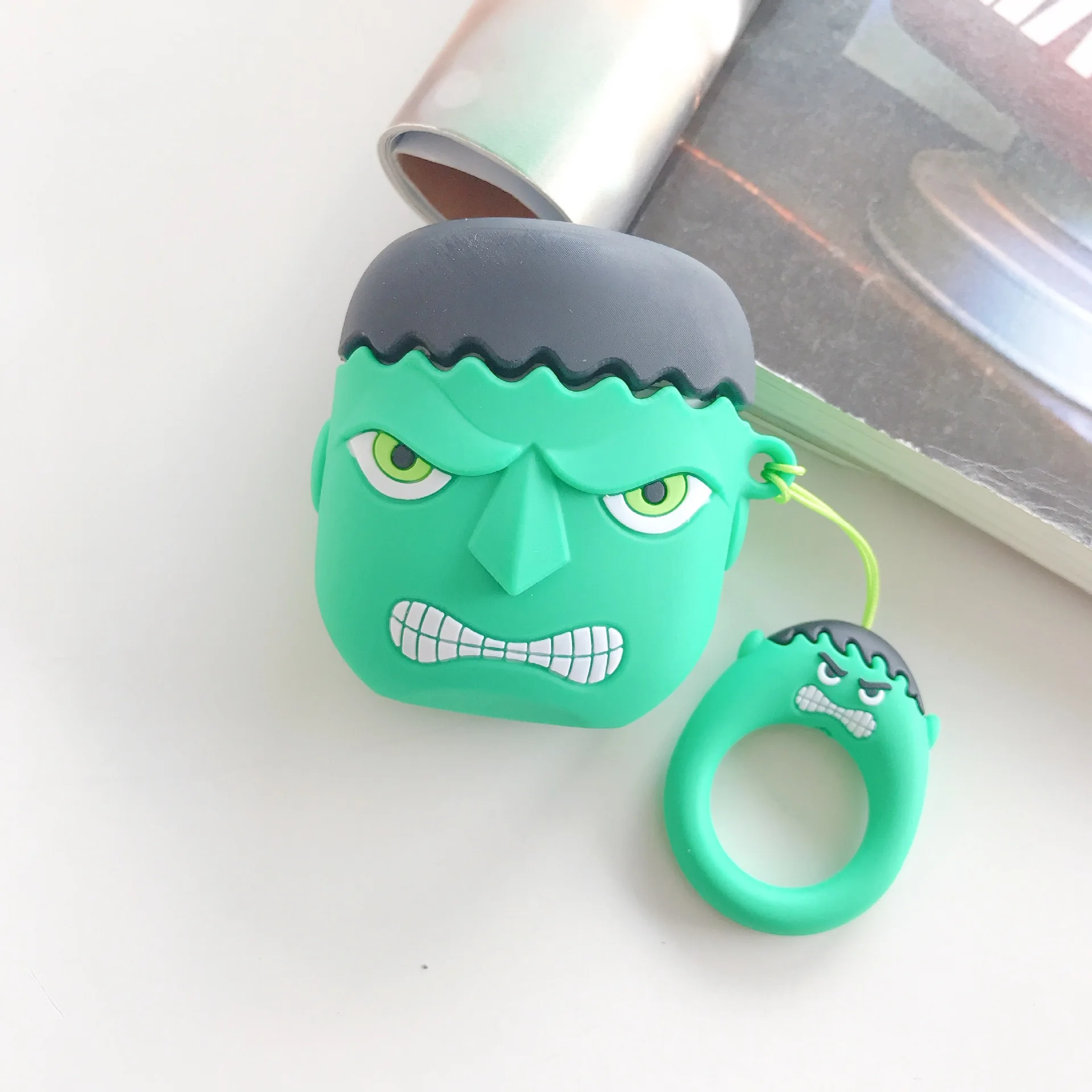 G Защитный чехол с рисунком для Airpods Apple, bluetooth-гарнитура, силиконовый чехол, Marvel hero, Мстители, чехол для наушников, для AirPods2, чехол - Цвет: G