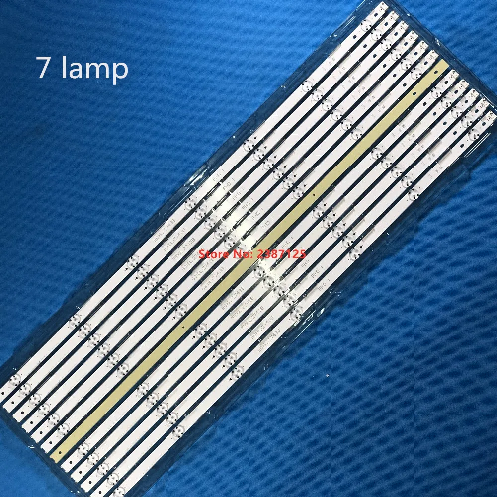 84 см светодиодный подсветка 7/8 светодиодный s для LG 4" 43lh5700 ТВ 43VH6100 43UH603V 6916L-2744A 6916L-2743A V16.5 ART3 LC430DGE FJ M2 43lh590v
