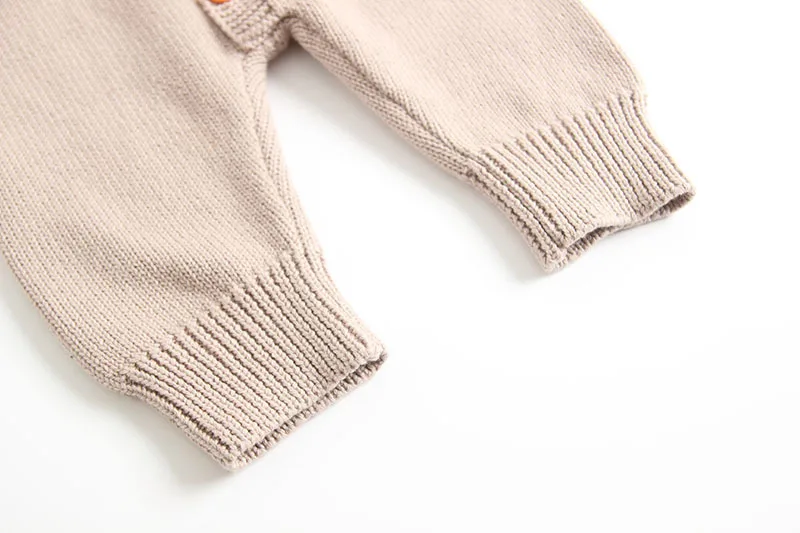 Baby Rompers Knitted Newborns Autumn Long Sleeves Overalls for Toddler Girls Jumpsuits 100%Cotton Infant Boys Outfits One Pieces