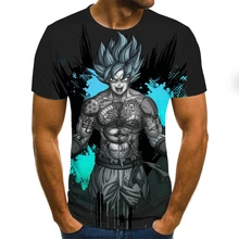 T shirt à manches courtes pour garçon, décontracté, unisexe, Anime japonais, en 3D, grande taille, 2021, XXS 6XL