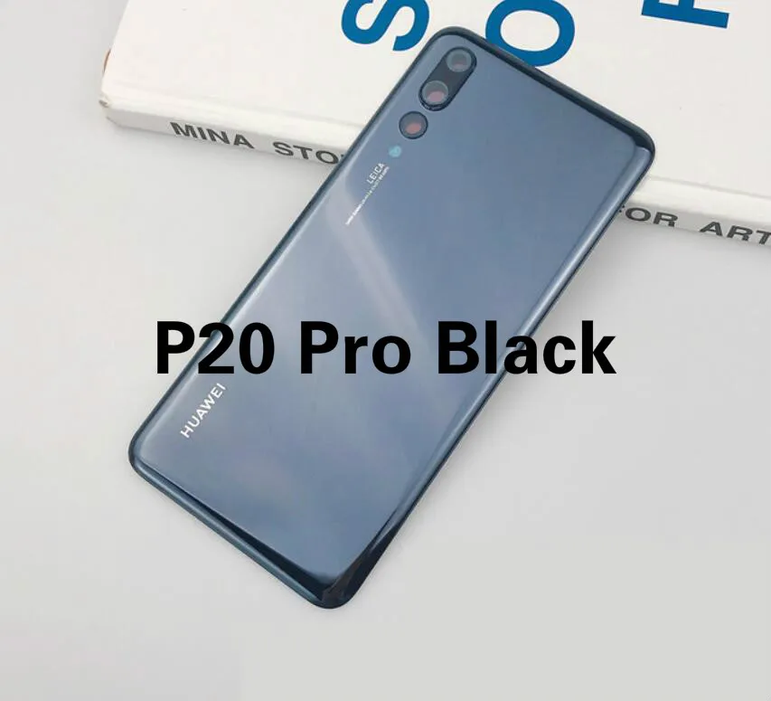 Для huawei P20 Pro крышка батареи Задняя стеклянная Задняя Дверь Корпус чехол панель+ объектив камеры для huawei P20 Lite крышка батареи Nova 3e