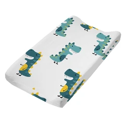 Funda de cambiador para bebé, Protector suave y transpirable de algodón para mesa de guardería, lámina de impresión, cambiador para niño pequeño