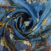 BYSIFA-bufanda de seda Ultralarge para mujer, chal largo de marca, a la moda, con patrón de encaje, azul, para primavera y otoño ► Foto 3/6