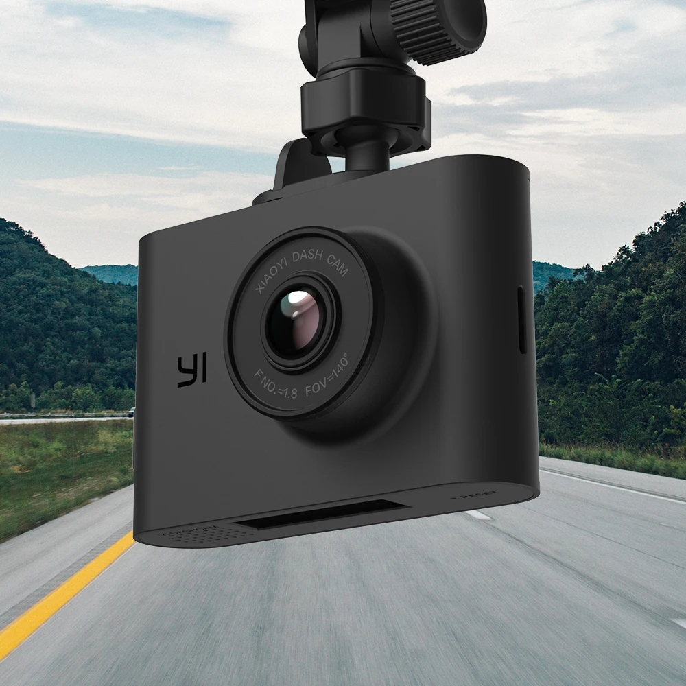 

YI Nightscape Dash Cam 1080p Smart Wi-Fi Car Camera with Heat-Resistant Super capacitor Night Vision 140° FOV 2.4”Screen Black