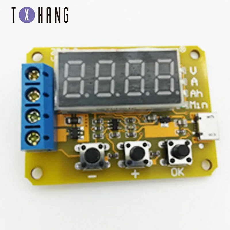 

ZB2L3 V3 Battery Capacity Tester 18650 1.2-12V External Load Battery Discharge Testing Micro USB 3A finished product with shell