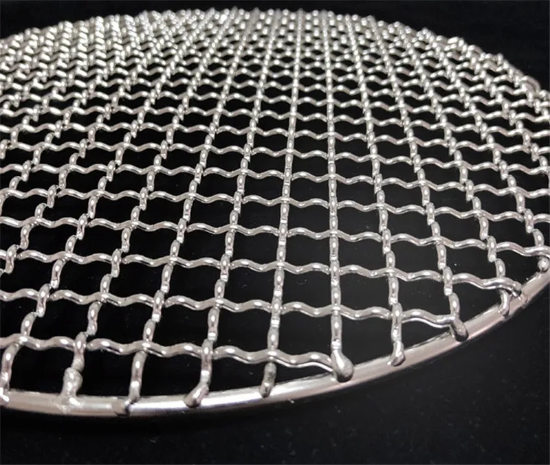 Details about   Nonstick Stainless Steel Grilling BBQ Mesh Round Cook Grill Grid Grate 