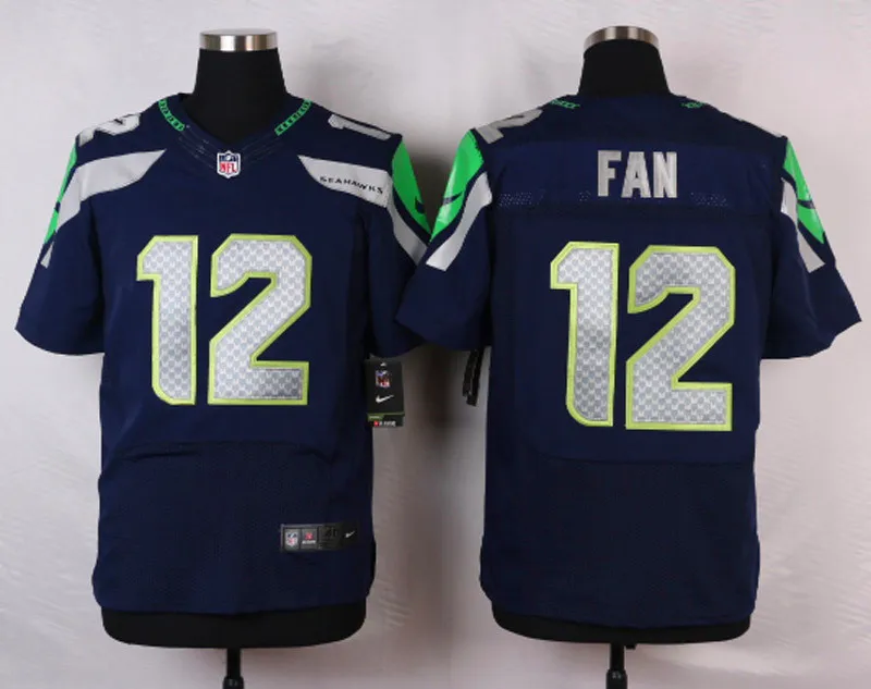 Стилизованный, Сиэтл Рихард Шерман к. Дж. Wright Steve Largent Jimmy Graham Doug Baldwin Cortez Kennedy Jersey - Цвет: Хаки