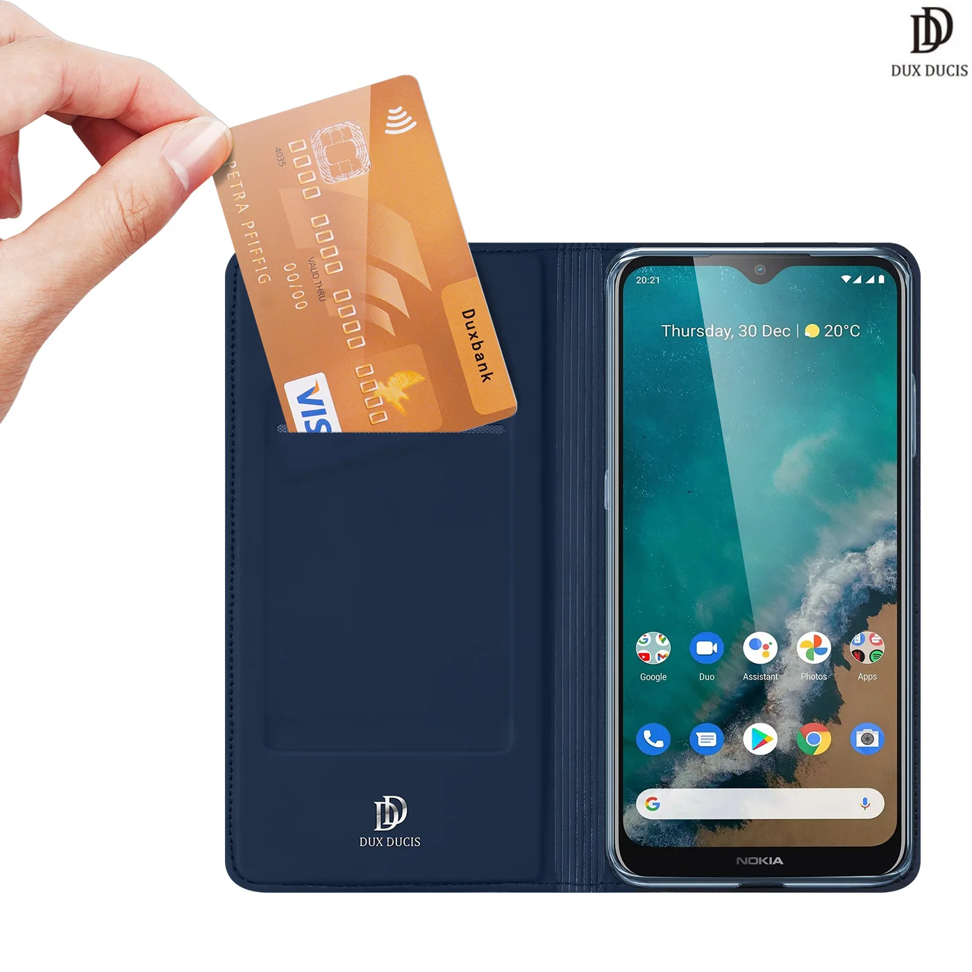 

Полная защита устойчивый СТЕНД слот для карт с магнитом анти-шок и падение для Nokia G50 чехол DUX DUCIS Skin Pro Series флип-чехол