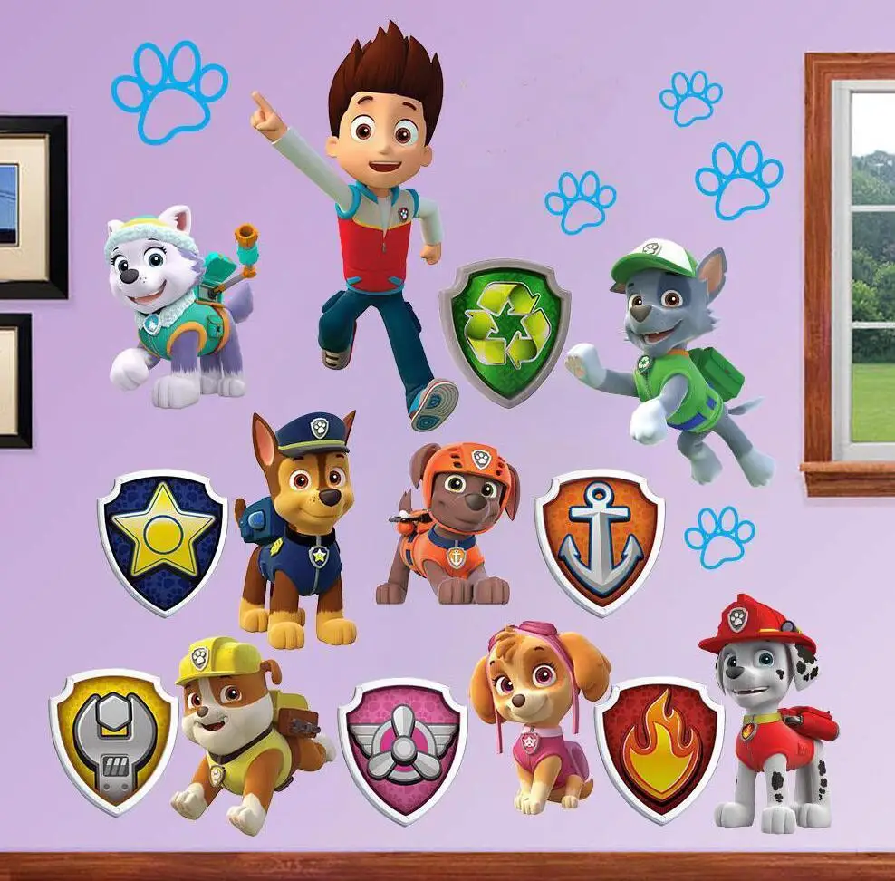 Подлинное Холодное сердце Эльза и Анна милая собака мультяшная игра 3D Наклейка на стену для стенная роспись для детской комнаты плакат домашний декор наклейка на стену плакат - Цвет: 09