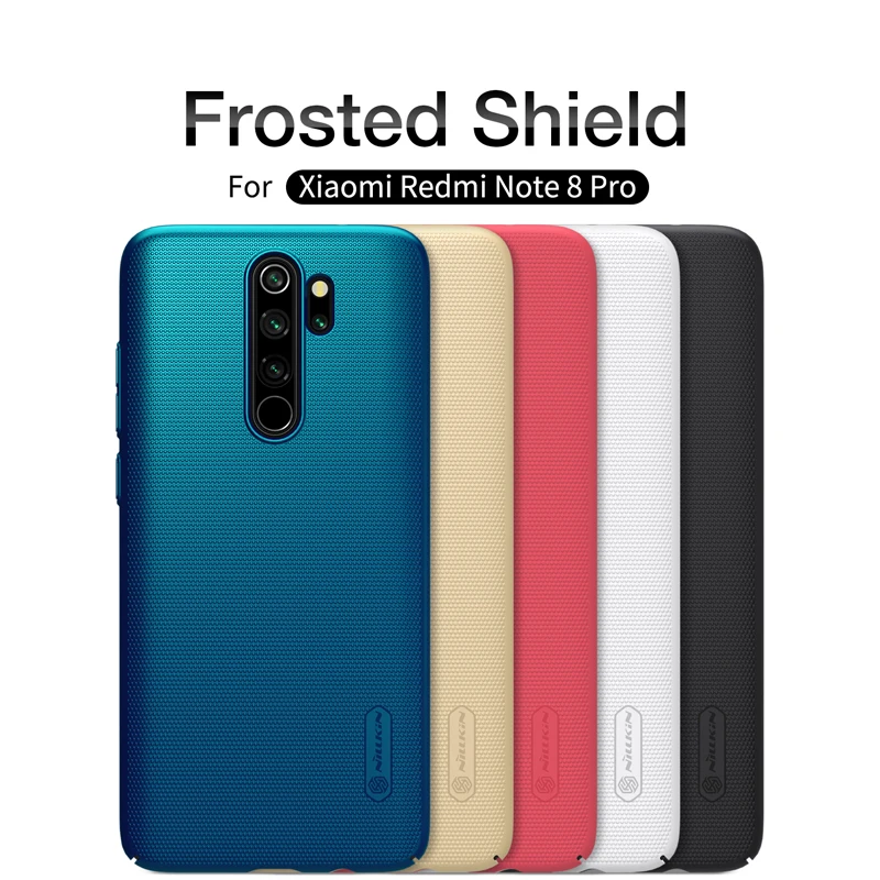 

For Xiaomi redmi note 8 Case note 8 pro Case Cover NILLKIN Super Frosted Shield Hard Back Cover Bumper redmi note 8 Phone Holder