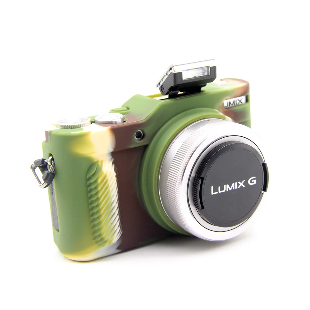 Зеленый Мягкий силиконовый чехол для камеры из ТПУ и резины для Panasonic GF10 для камеры Lumix GF-10 - Цвет: Зеленый