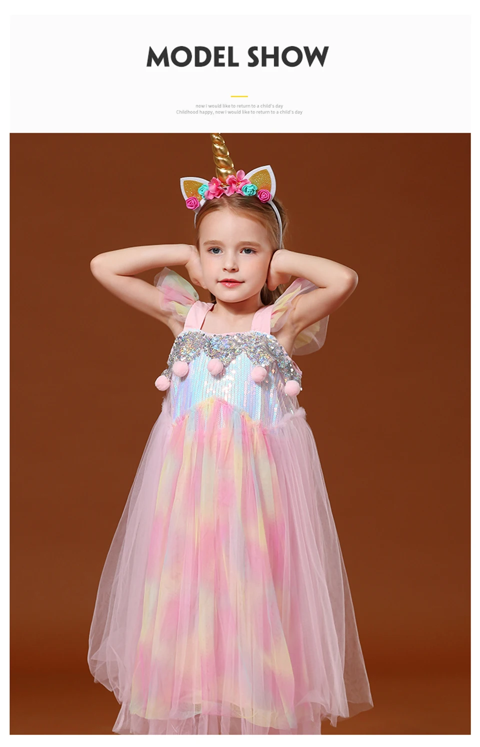Комплект из 3 предметов для девочек; Радужное платье с единорогом; Bebe; Розовая Одежда с лошадью; Детский костюм радужной пони на Хэллоуин; платье для дня рождения для маленьких девочек