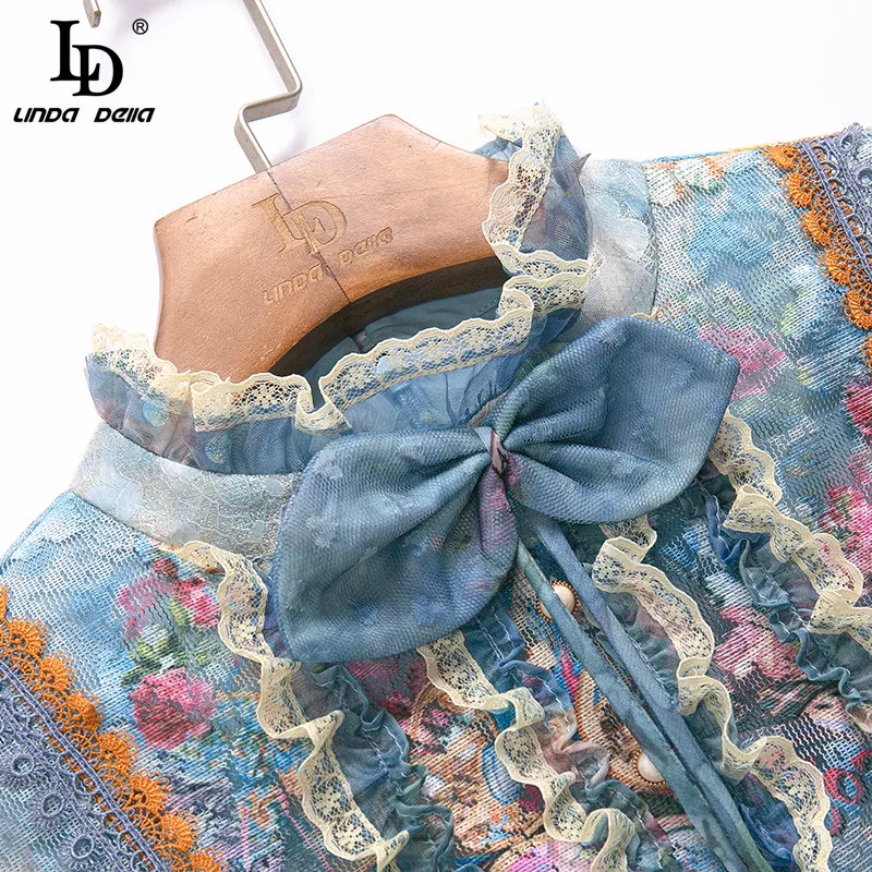 LD LINDA DELLA Fashion Designer Autumn Dress Women