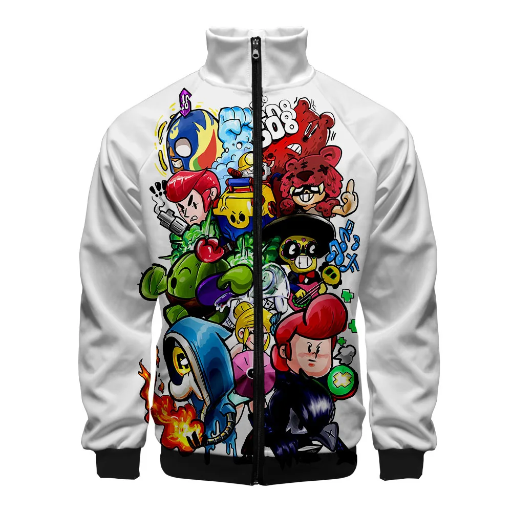 Blog Cartoon 3D Printing Jacket Men Women Harajuku Hip Hop New Hoodies Casual Stand Collar Zipper Sweatshirt Tracksuit Oversized