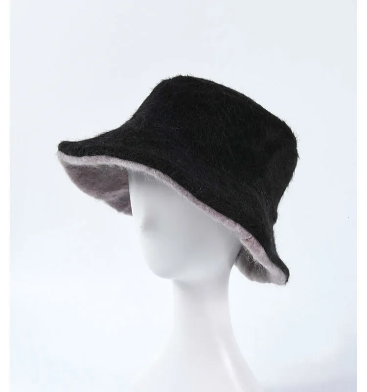 Утолщенная мягкая теплая шапка для рыбной ловли, выходная шляпа, женская панама, Женская двусторонняя Панама, Меховая зимняя Панамка для женщин