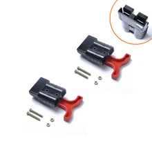 Поперечная граница лучший продавец 50A батарея черный и белый с узором вилочный погрузчик биполярная вилка Anderson зарядка вилка ручка с/пыль