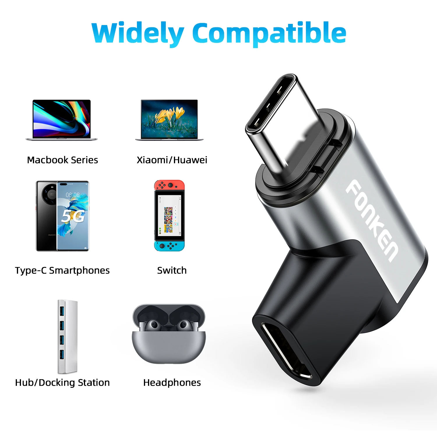 PD 100W USB Type C Magnetic Charge Adapter For Macbook 24Pin USB C 3.1 Fast Charging
