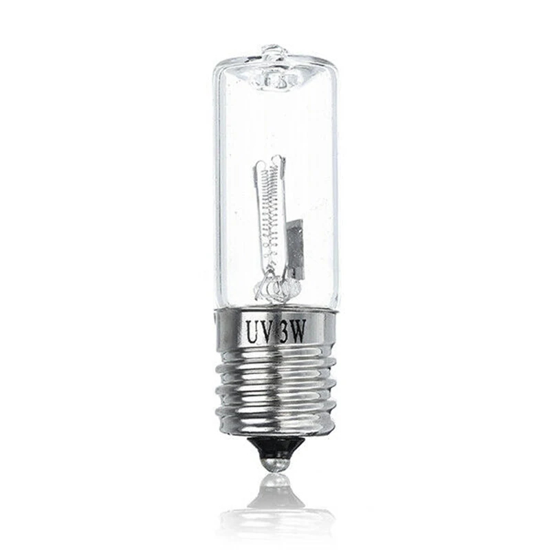 2* стерилизации лампы E17 3W 185nm UV3 стерилизации ультрафиолетового светильник дезинфекции лампы AC100-240V