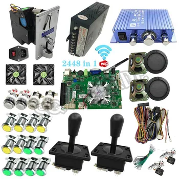 

Pandora box 2448 in 1 Wifi Model with 140*3D Games Family Version Retro Arcade PCB Board HD Video VGA/HDMI Can Add Games