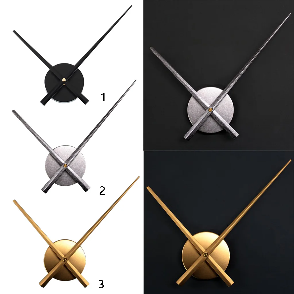 Modern 3D Clock Hands Movement Time for Art  Wall Clock House DIY Room Home Decor Battery Operated Big Needles Analogue