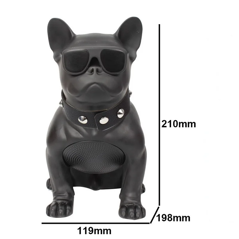 Altavoz Bluetooth M10 para Bulldog, Subwoofer Estéreo Portátil con Supergraves, USB, AUX, para exteriores