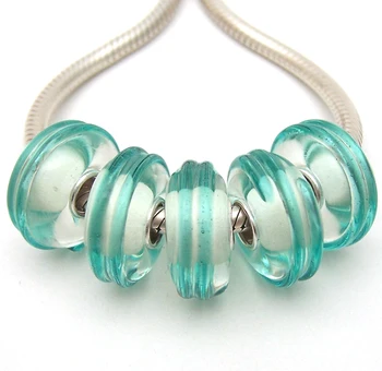 

JGWGT 881 5X 100% Authenticity S925 Sterling Silver Beads Murano Glass beads Fit European Charms Bracelet diy jewelry Lampwork
