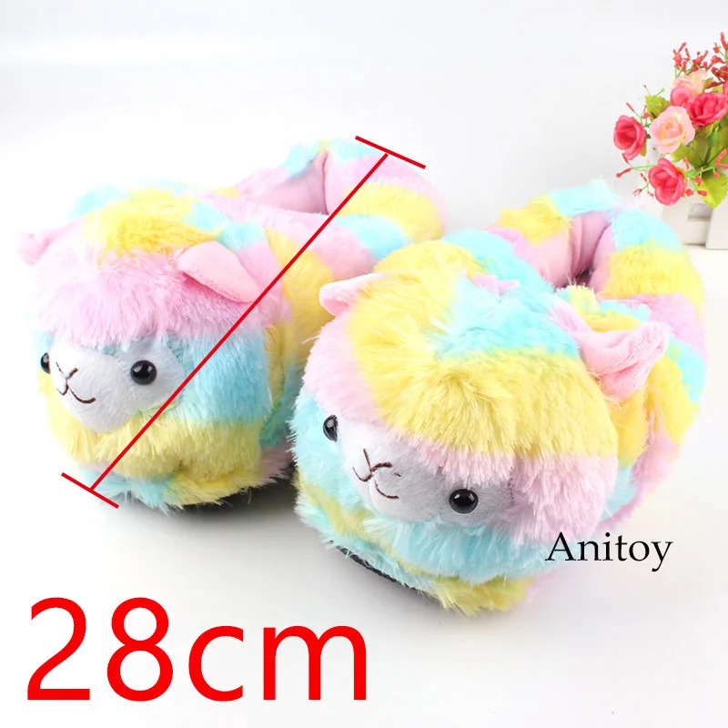 B Трава грязи лошадь плюшевая Alpacasso игрушки куклы; домашние зимние Милые плюшевые тапочки для детей Для женщин Для мужчин мягкие игрушки подарок 28 см - Цвет: B