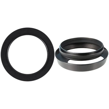 

Camera 49mm to 62mm Metal Step Up Ring Adapter & 46mm Pro Angle Vented Lens Hood Sun Shade Wristband Lens Focus Ring