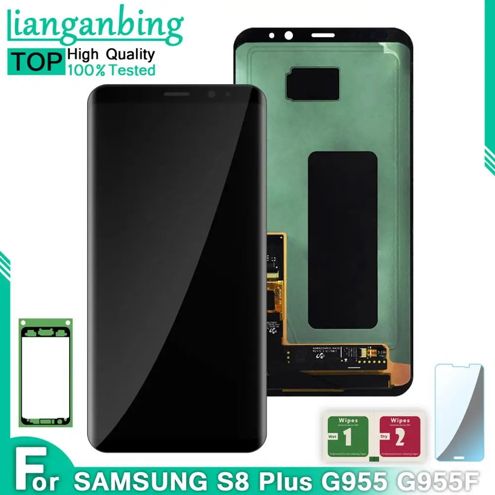 Super AMOLED LCD S8 Plus G955 G955F G955A G955T дисплей 100% протестированный рабочий сенсорный экран