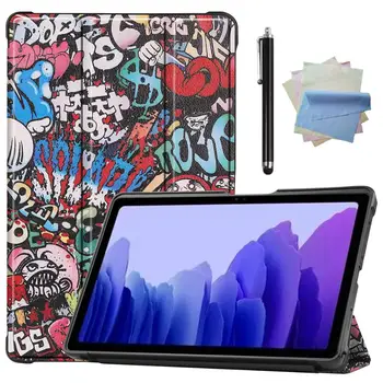 

For Samsung Galaxy Tab A7 10.4 2020 Tablet Case, For Galaxy Tab A7 SM-T500 T505 Case Cover+Cleaning cloth+Touch pen