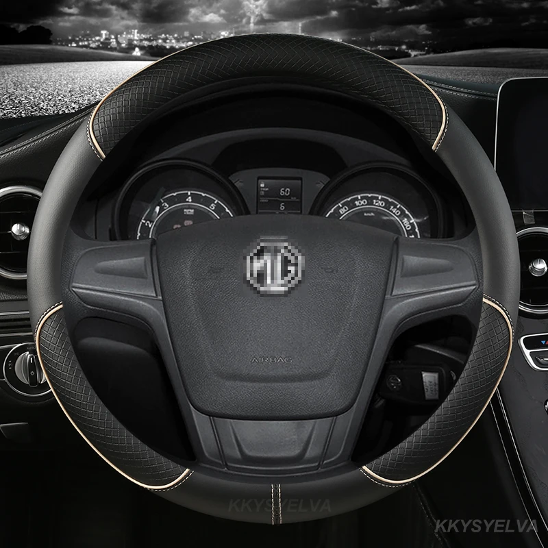 Mikrofaser Leder Auto Lenkrad Abdeckung 38 cm 15 "Für MG 3 5 6 HS ZS EV MG3 3SW MG5 MG6 MG7 ZR EHS GT EZS Auto Zubehör – Detail 10