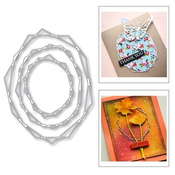 

Background Layered Oval Nesting Frame 2020 New Metal Cutting Dies Stencil For Scrapbooking Paper and Card Making Craft No Stamps