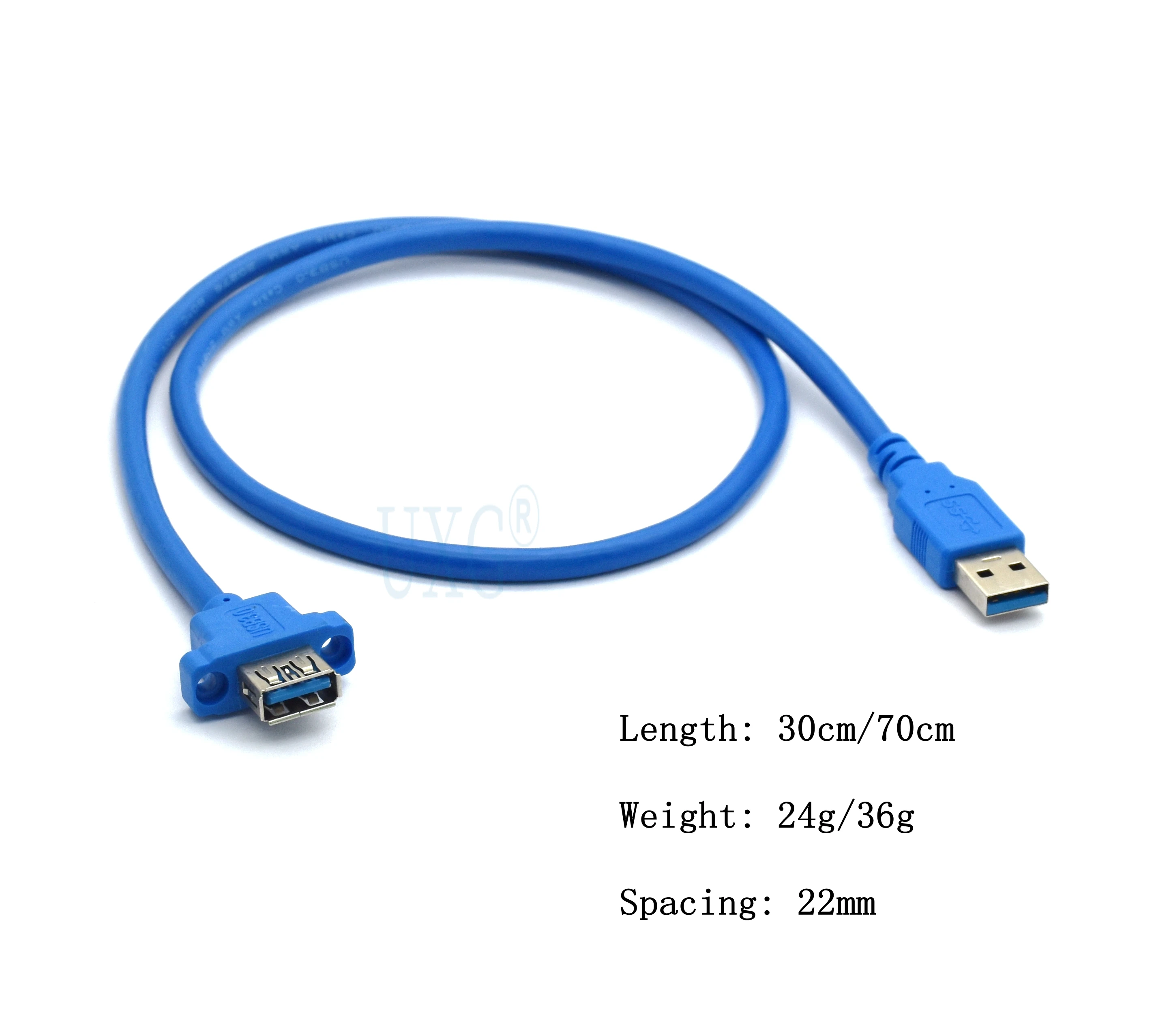 1 шт. высокое качество USB3.0 мужчин и женщин удлинитель с винтовым отверстием может