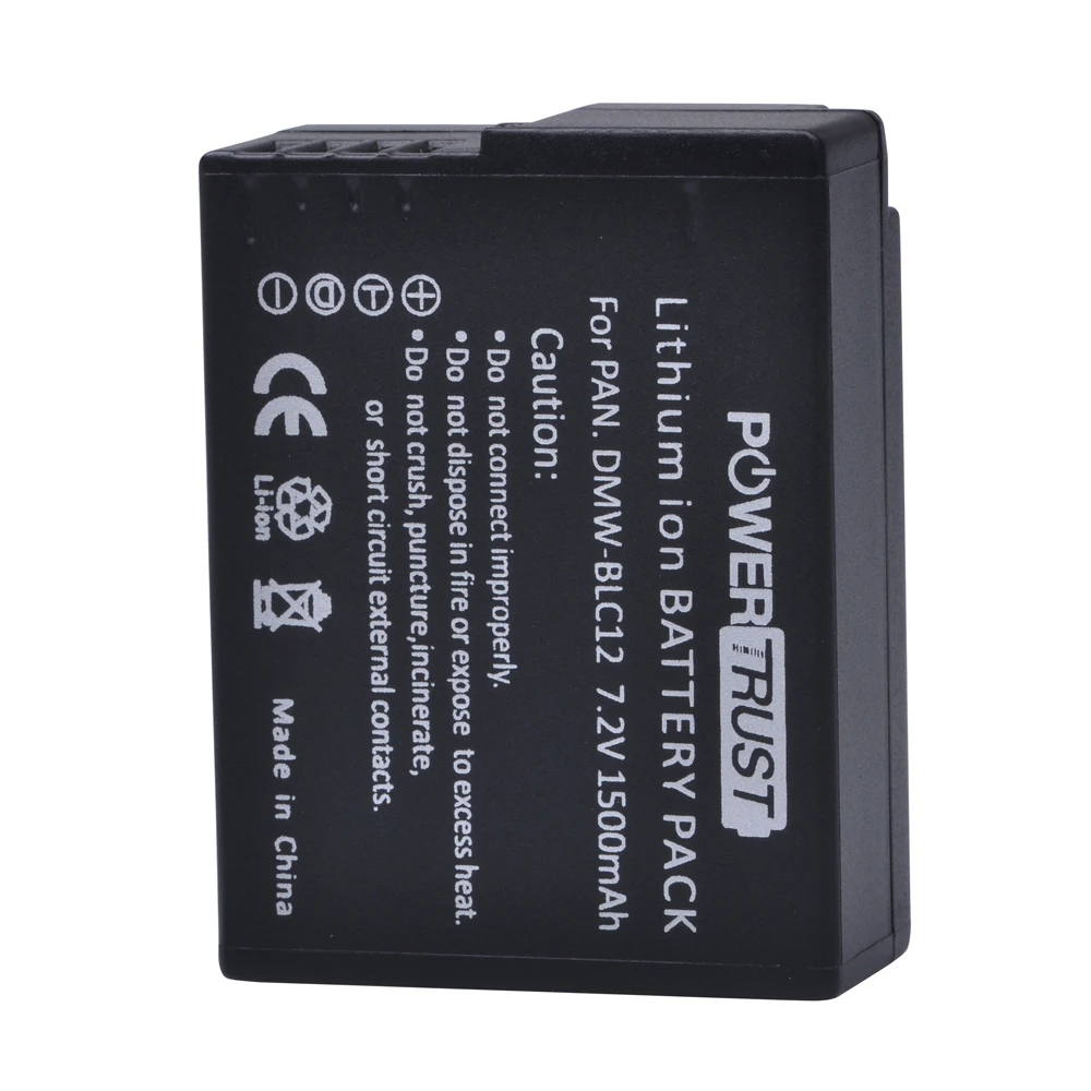 2 Batteries 1800mAh Compatibles Panasonic LUMIX Et Leica (BP-DC12 / BP-51 / DMW-BLC12)
