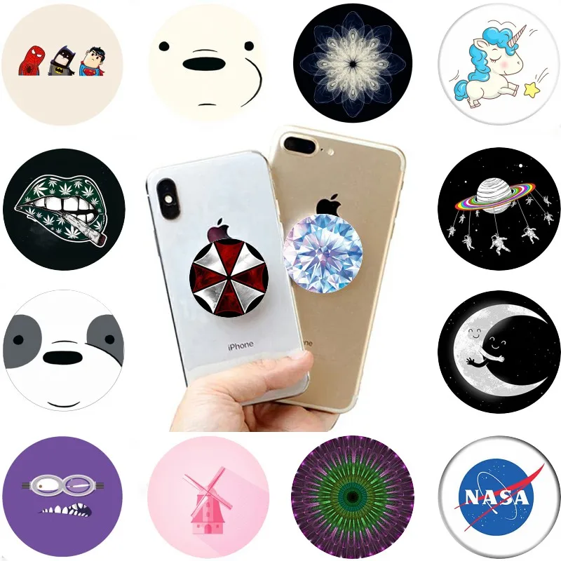 Popsoket цветной держатель для телефона, держатель круглой формы, ручка на палец, карманная розетка, расширяющаяся подставка для смартфонов, popsocet