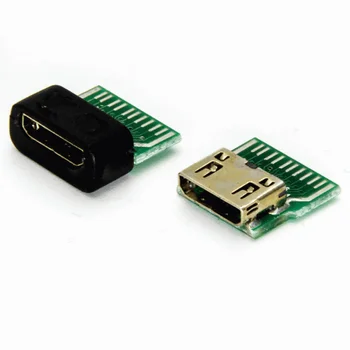 

HDMI C Female Test Head MINI HDMI Male Wire Special Detection with PCB Board Sheath HD Connector