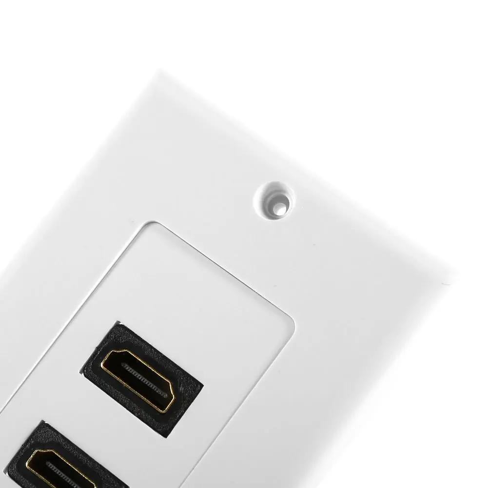 HDMI 2-ports настенная Лицевая панель розетка 1080p крышка муфта розетка Горячая