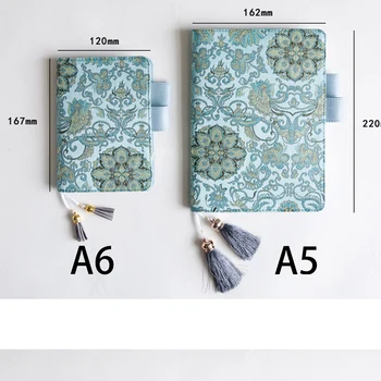 

Fabric Cover for Standard Notebook Refillable Planner Organizer Notebook Cute Tassel Diary Journal