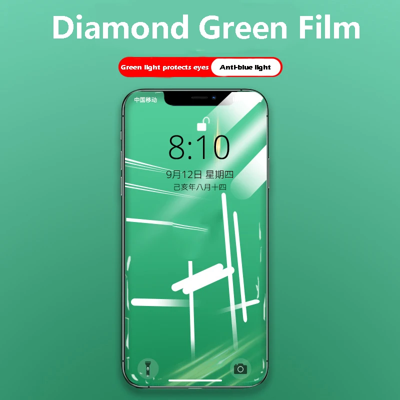 Iphone Xs Max Green Screen Protector Eye Protection Tempered Glass Protection Aliexpress