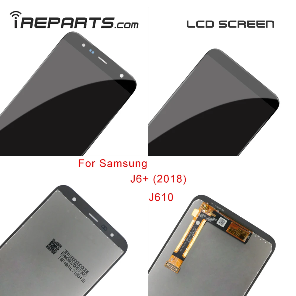 IREPARTS запасной ЖК-дисплей для samsung Galaxy J6+ J610 сенсорный экран дигитайзер SM-J610F J610G 6 ''J6 Plus Pantalla