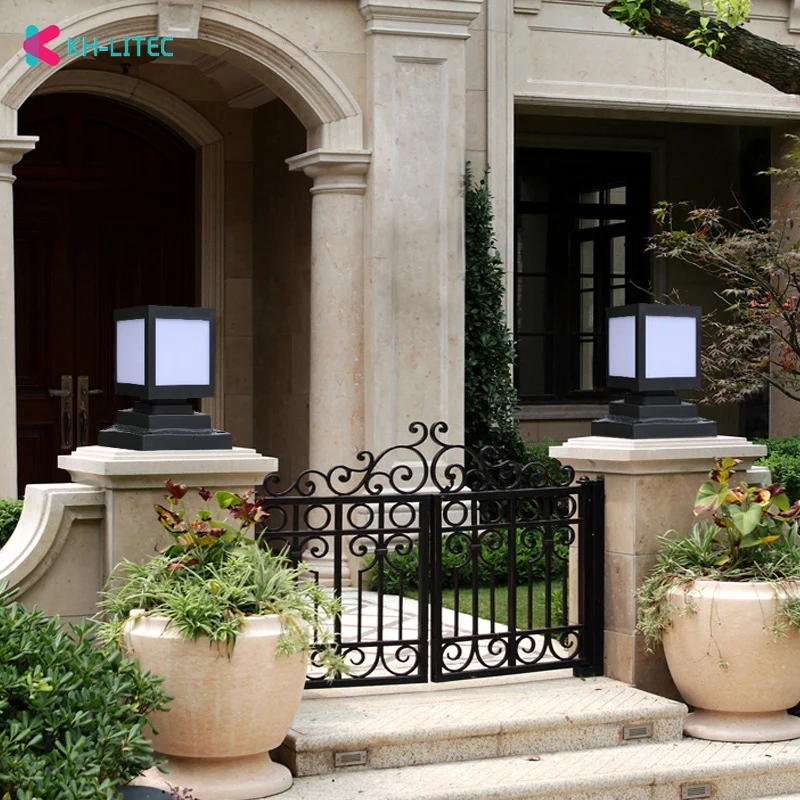 Solar-Post-Lamp-Outdoor-IP65-Waterproof-Column-head-light-For-Garden-wall-lamp-garden-Post-Deck-Cap-Column-Fence-Landscape-Lamp（1）