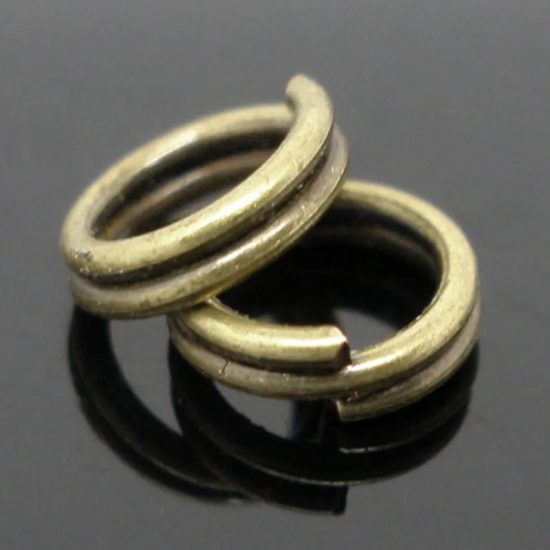 DoreenBeads Metal Split Jump Rings Findings Round Antique Bronze Color