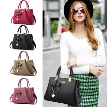 

Leisure Women Work Satchel Handbag PU Leather Slouchy Crossbody Tote Shoulder