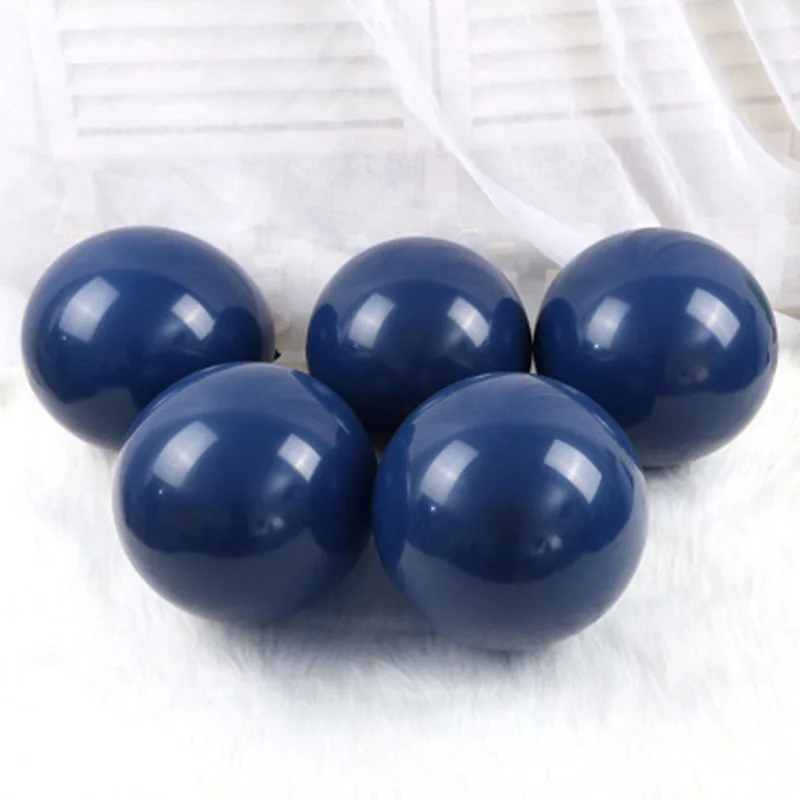 navy blue 100pcs Red Black Latex Black Balloon Anniversaire Chrome Gold Balloons Garland Arch Kit Decoration For Wedding Party Supplier - Цвет: navy blue