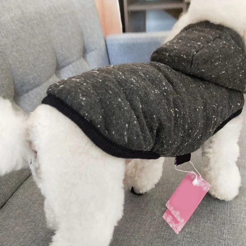 Роскошная зимняя куртка для собак Одежда для щенков костюм для животных пальто для собак джинсовый костюм Чихуахуа Пудель домашний питомец породы Бишон одежда