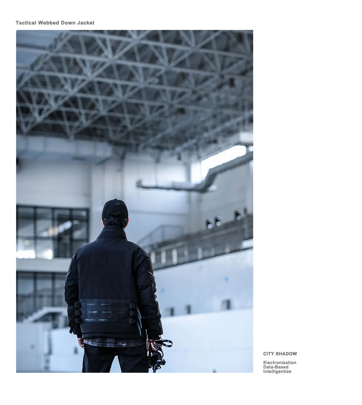 Enshadower 19aw  webbing down jacket front pocket green black techwear aesthetic streetwear warcore